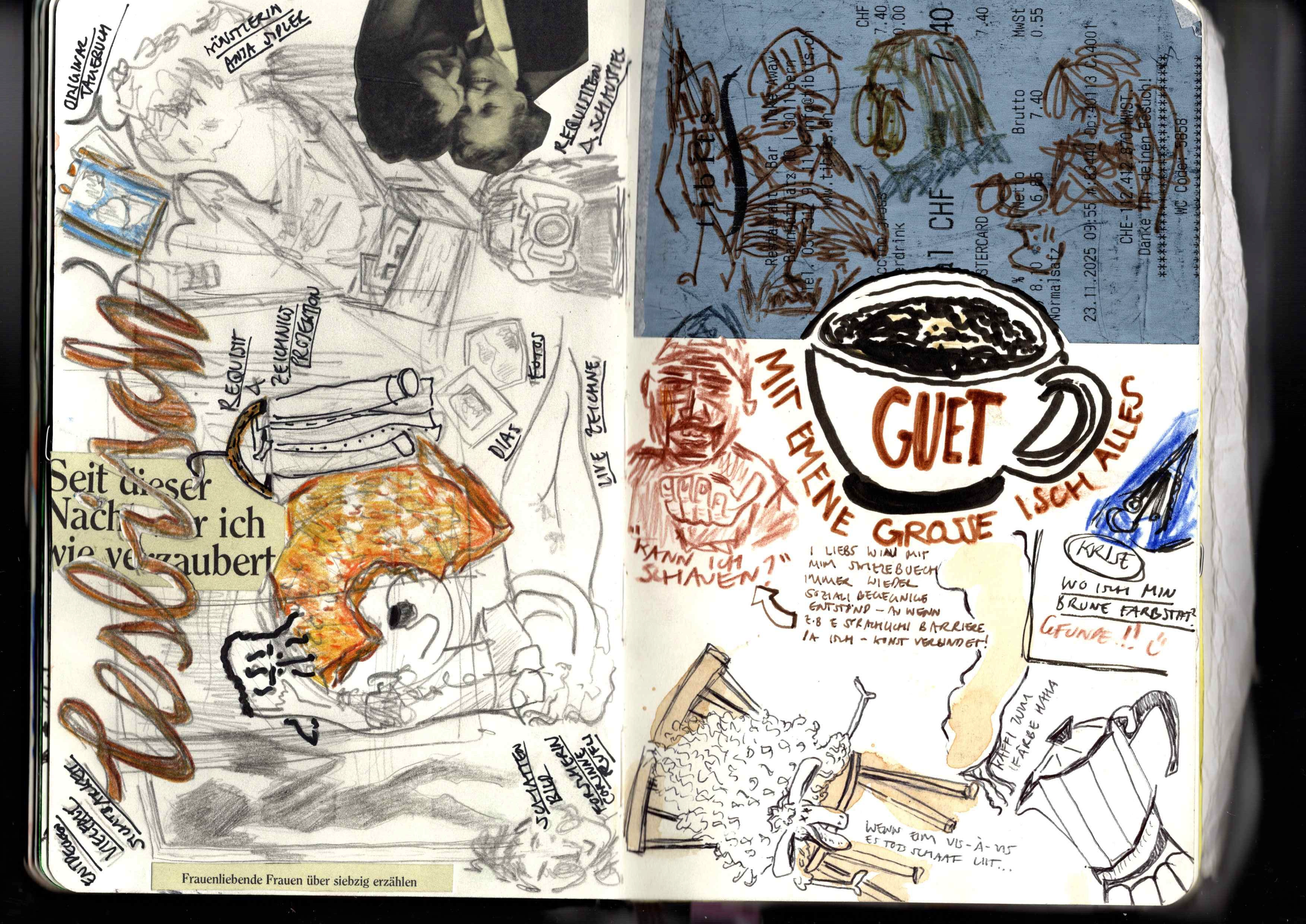 Ausschnitt aus Skizzenbuch 2025:26 a)